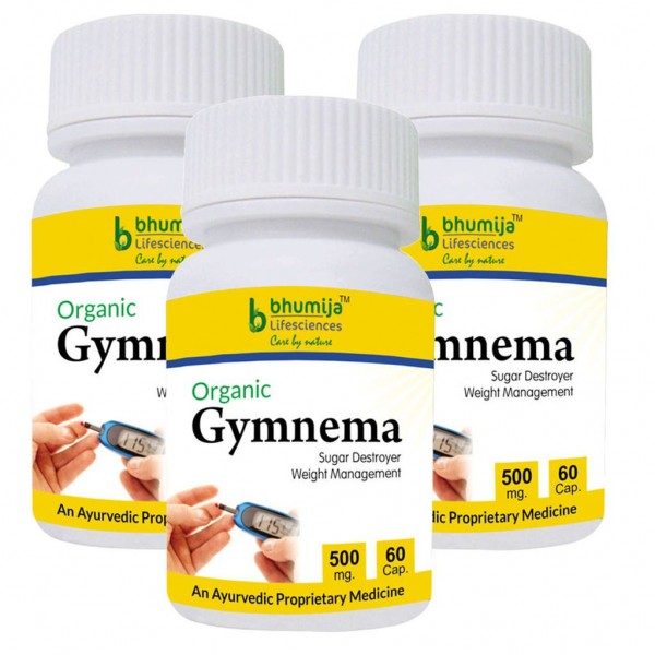 Bhumija Lifesciences Gymnema Sylvestre Capsules 60's (Pack of Three)