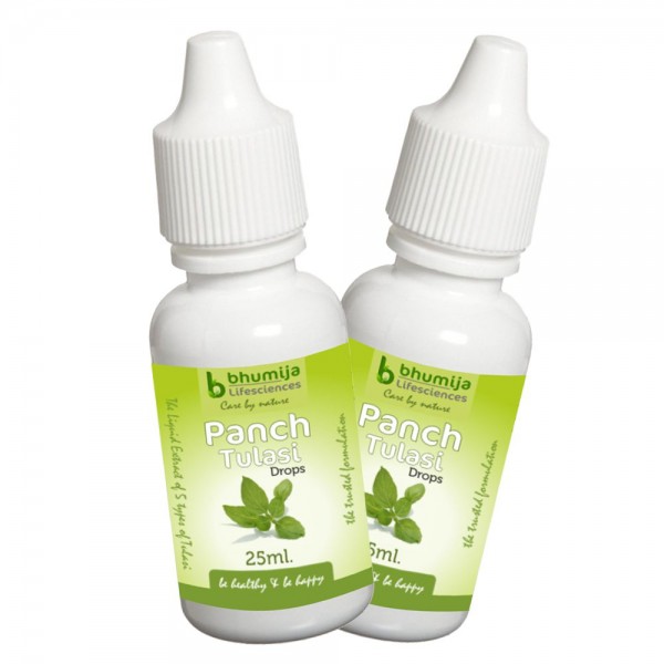 Bhumija Lifesciences Panch Tulsi 25Ml.(Pack of Two)