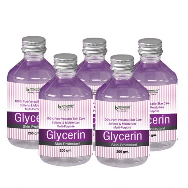 Bhumija Lifesciences Glycerin 200gm.Pack of Five)