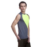 Gypsum Men Cut Sleeve Tshirt Dark Grey Color GYPMCS-00103