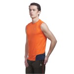 Gypsum Mens Cut Sleeve Tshirt Orange Color GYPMCS-00118