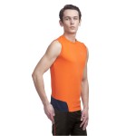 Gypsum Mens Cut Sleeve Tshirt Orange Color GYPMCS-00118