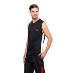 Gypsum Mens Round Neck Sleeveless Tshirt Black Color GYPMCS-027