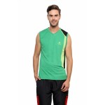 Gypsum Mens Round Neck Sleeveless Tshirt P.Green Color GYPMCS-029