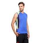 Gypsum Mens Round Neck Sleeveless Tshirt Royal Blue Color GYPMCS-032