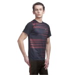 Gypsum Mens Printed Round Neck Tshirt Black Color GYPMRN-00115
