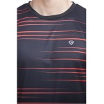Gypsum Mens Printed Round Neck Tshirt Black Color GYPMRN-00115
