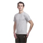 Gypsum Mens Stripe Round Neck Tshirt Grey  Color GYPMRN-00119