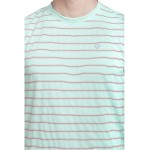 Gypsum Mens Stripe Round Neck Tshirt Light Green Color GYPMRN-00120