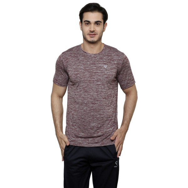 Gypsum Mens Round Neck Tshirt Coffee Brown Color GYPMRN-00138