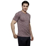 Gypsum Mens Round Neck Tshirt Coffee Brown Color GYPMRN-00138
