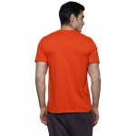 Gypsum Mens Printed Round Neck Tshirt Orange Color GYPMRN-00157