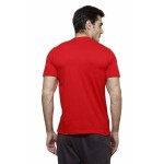 Gypsum Mens Printed Round Neck Tshirt Red Color GYPMRN-00160