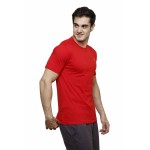 Gypsum Mens Basic Round Neck Tshirt Red Color GYPMRN-00163