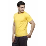 Gypsum Mens Basic Round Neck Tshirt Yellow Color GYPMRN-00164