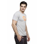 Gypsum Mens Printed Round Neck Tshirt Grey  Color GYPMRN-00172