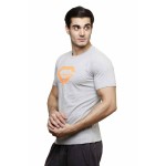 Gypsum Mens Printed Round Neck Tshirt Grey  Color GYPMRN-00172