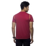Gypsum Mens Round Neck Tshirt Maroon Color GYPMRN-0062