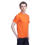 Gypsum Mens Round Neck Tshirt Orange Color GYPMRN-0097