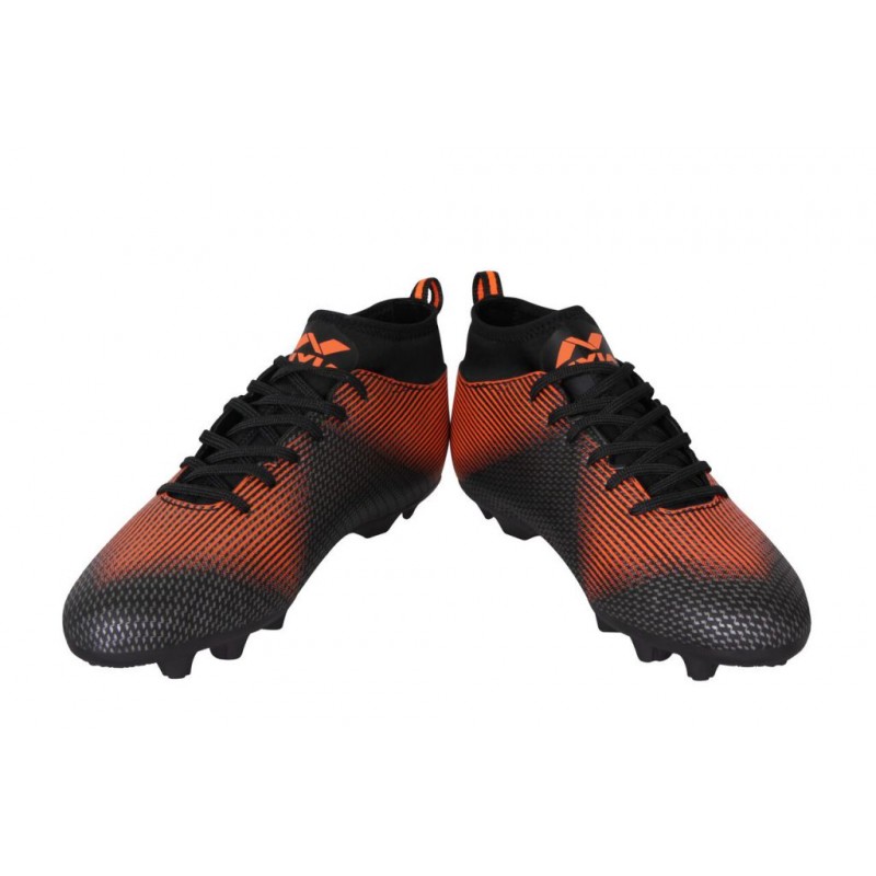 nivia football shoes black