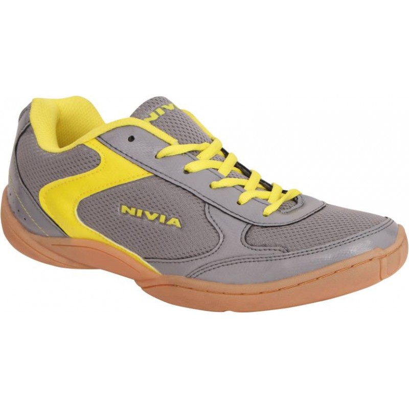 Nivia Flash Badminton Shoes 607 (Grey 