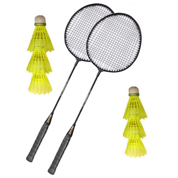 Aadia 2 Racquets And 6 Shuttles (B071H97Q89)