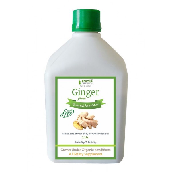 Bhumija Lifesciences Ginger Juice (Sugar Free) 1 Ltr.