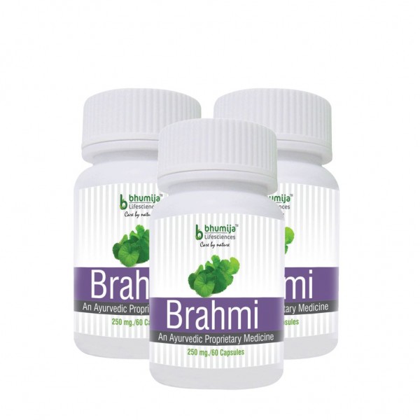 Bhumija Lifesciences Brahmi Capsules 60's (Pack of Three)
