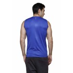 Gypsum Mens Printed Cut Sleeve Tshirt Royal Blue Color GYPMCS-00158