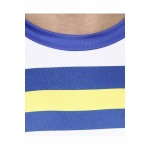 Gypsum Mens Printed Cut Sleeve Tshirt Royal Blue Color GYPMCS-00158