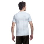 Gypsum Mens Stripe Round Neck Tshirt Off White Color GYPMRN-00121