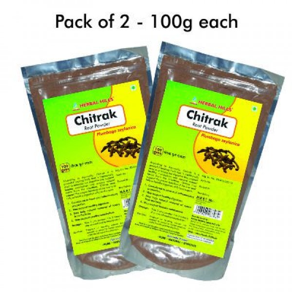 Herbal Hills Chitrak Root Powder 100 gms Pack of 2