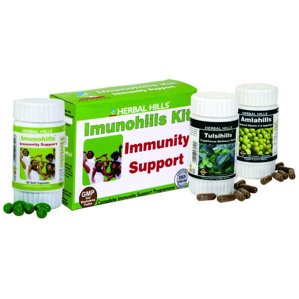 Herbal Hills Imunohills Kit (Imunohills,Tulsihills, Wheat OPower)