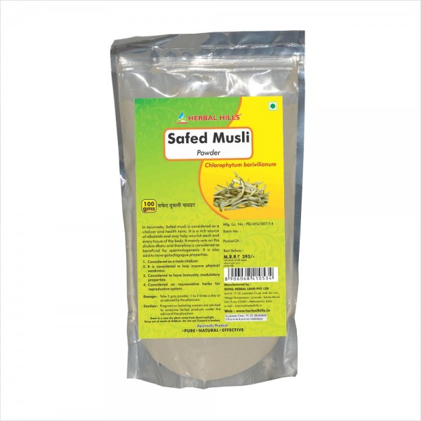 Herbal Hills Safed Musli Powder 100 Gms Powder