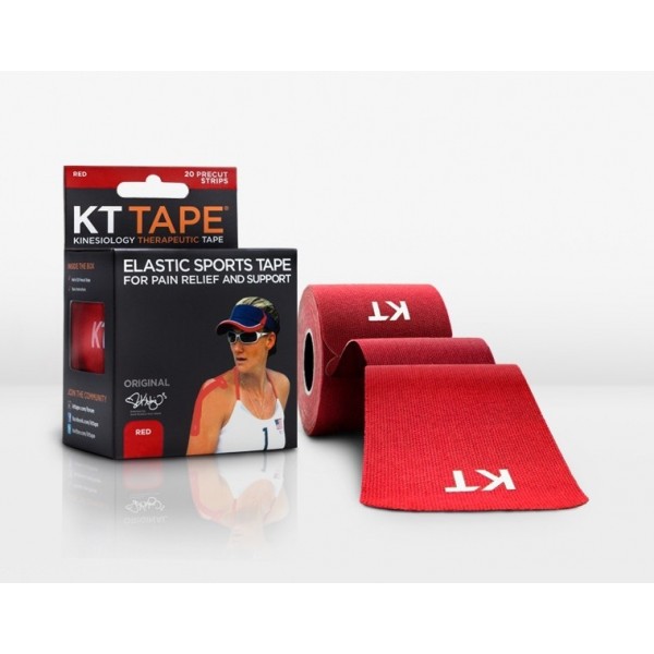 KT Tape Original Pre-Cut 20 Strip Cotton Red