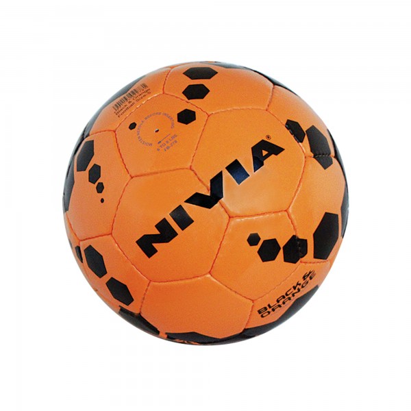 Nivia Black & Orange Football Size 5