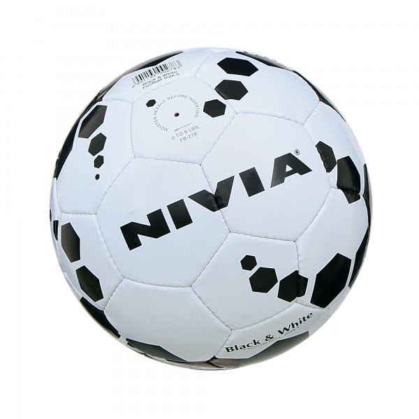 Nivia Black & White Football Size 4