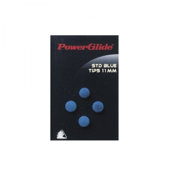 Power Glide Blue (11 mm) Snooker / Pool Tips