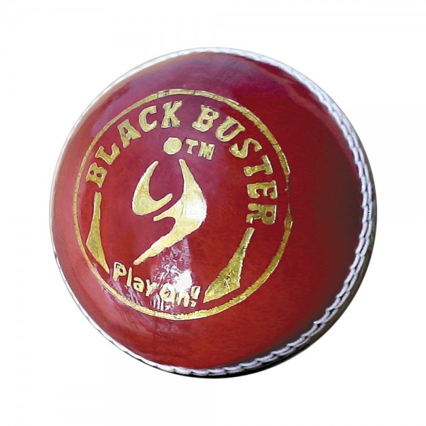 SM Black Buster Cricket Leather Ball