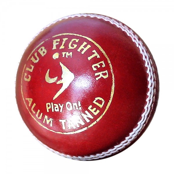 SM Club Fighter Cricket Leather Ball