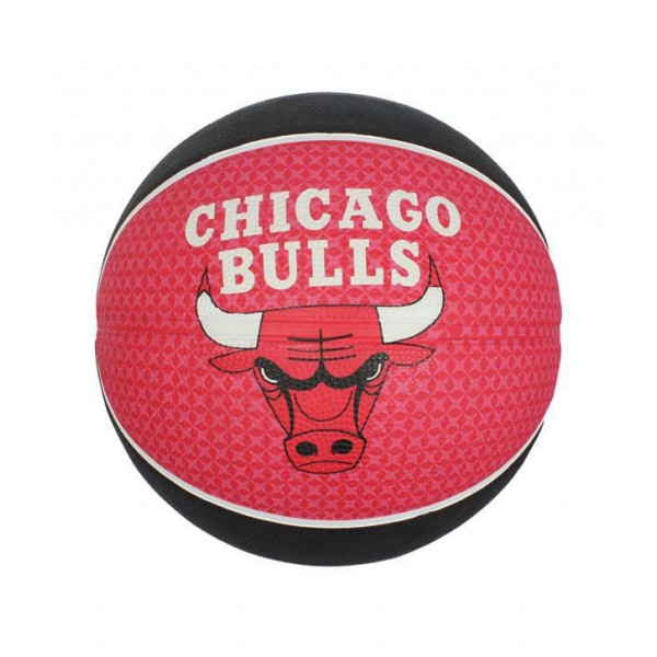 Spalding NBA Team Chicago Bulls Basketball (7, Red / Black)