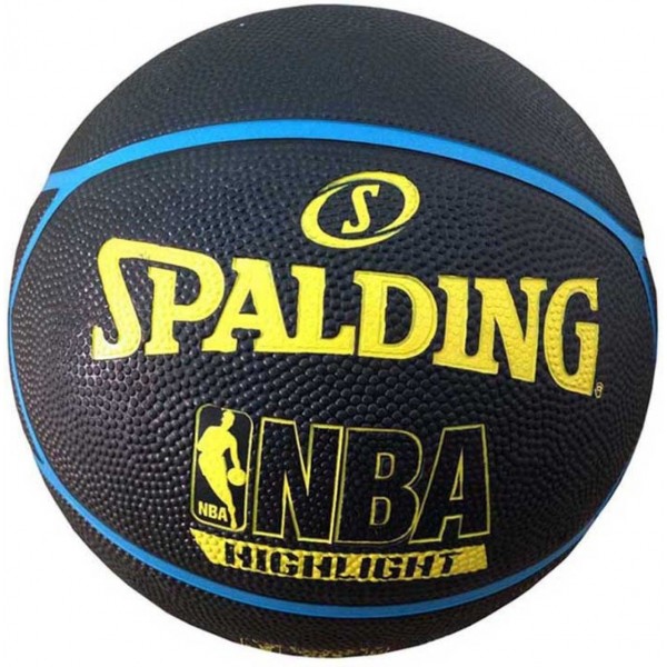 Spalding NBA Highlight Basketball (7, Blue / Yellow)