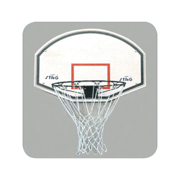 STAG Basketball Board with Ring & Nets 80cm X 60cm X 6mm