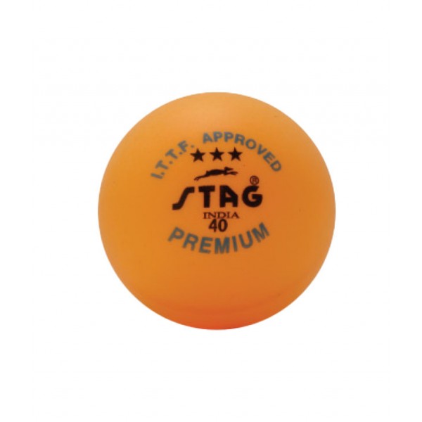 STAG Table Tennis Ball Three Star Premium ITTF Approved (Per Dozen)