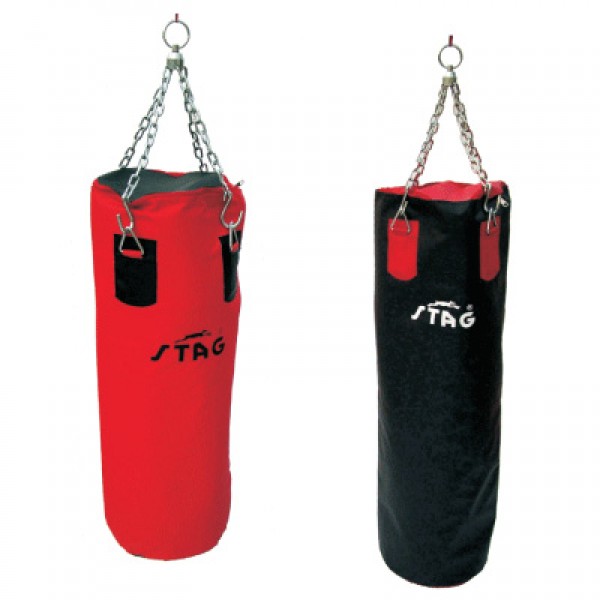 STAG Boxing Punching Bags with 1000 Denier Non Teraing Syn. Fabric120cm