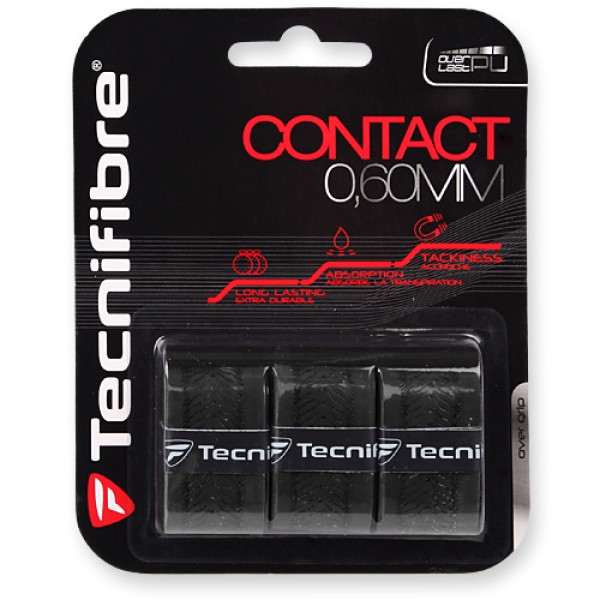 Tecnifibre OG-Contact Wrap BK 0.60 mm 3 Pcs Blister Grips