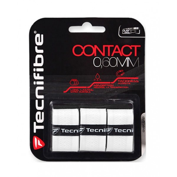 Tecnifibre OG-Contact Wrap WH 0.60 mm 3 Pcs Blister Grips