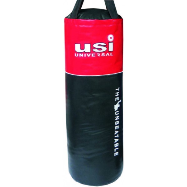USI 626N Crusher Nylon Boxing Punching Bag (Red/Black, Unfilled)
