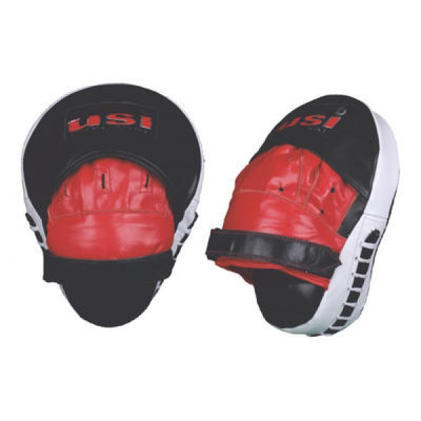 USI 627M Immportal Moulded Boxing Focus Pads (Black/Red)