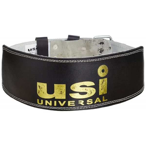 USI Weight Lifting Padded Leather Belt (Black)